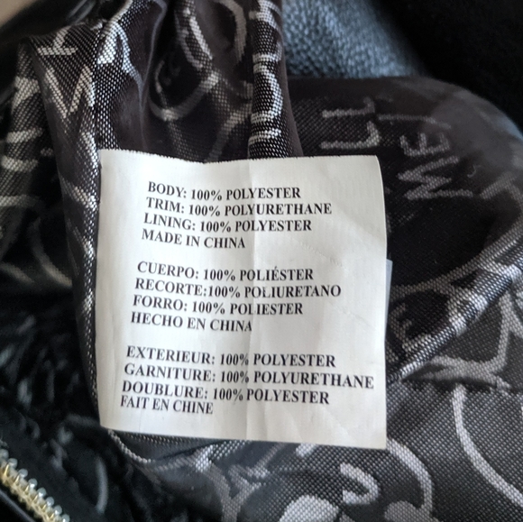 Betsey Johnson Black Faux Leather & Fur Purse - Picture 11 of 11